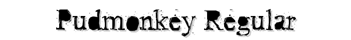 Pudmonkey Regular font